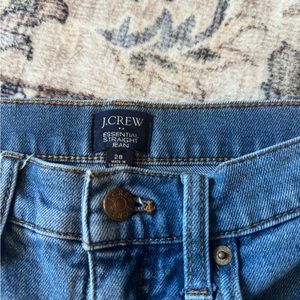 J.Crew Essential Straight Jeans in Blue